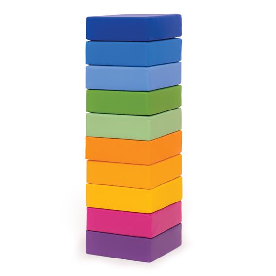 Sitzkissen H 10 cm Kunstleder Regenbogen quadratisch, 10er Set